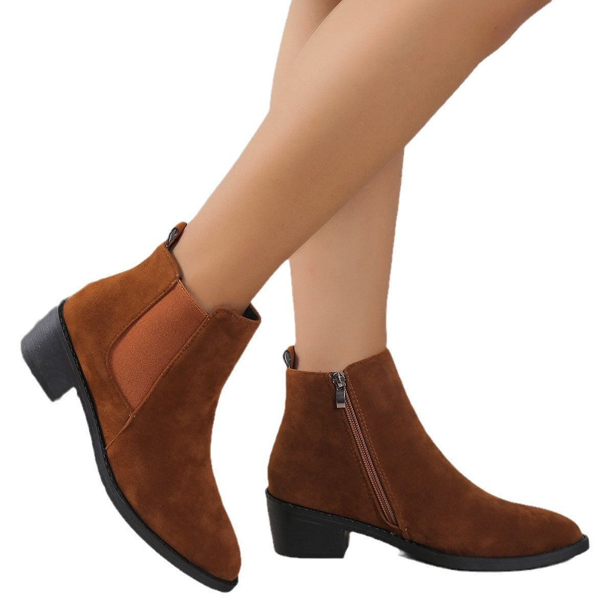 Plus Size Women's Women's Casual Boots Solid Color Wedge Snow Boots - DANCING WITH SHOES