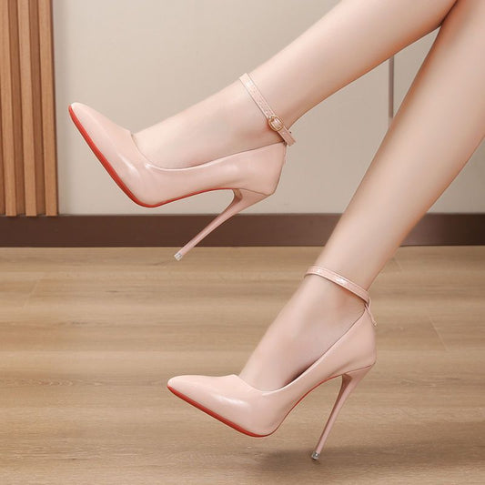 Spring And Autumn High Heels Stiletto Heel Shallow Mouth - DANCING WITH SHOES