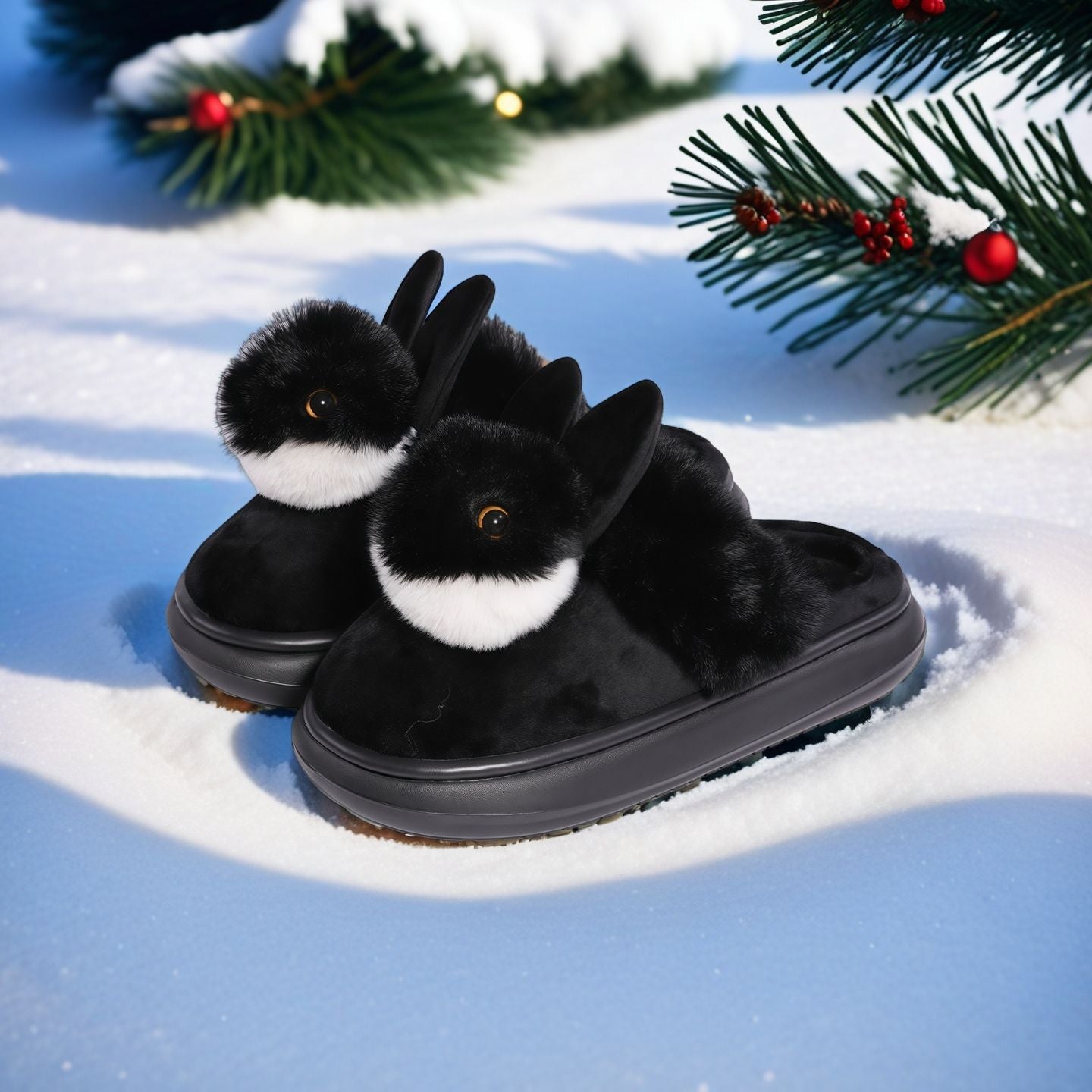 Warm Slippers For Men And Women Silent Thickened - DANCING WITH SHOES