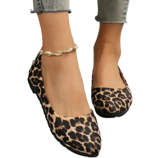 Women's Fashion Casual Flat Pointed Toe Shoes - DANCING WITH SHOES