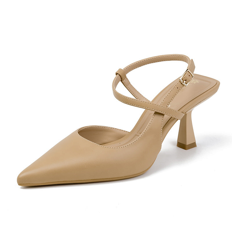 Spring Women's Sandals Women's Fashion Pointed High Heels - DANCING WITH SHOES