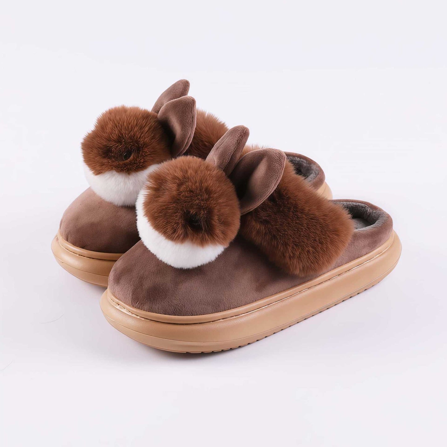 Warm Slippers For Men And Women Silent Thickened - DANCING WITH SHOES