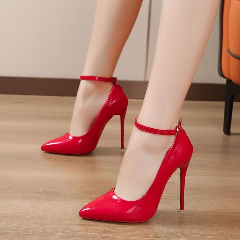 Spring And Autumn High Heels Stiletto Heel Shallow Mouth - DANCING WITH SHOES