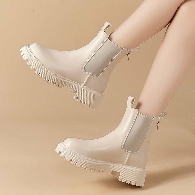 Summer Thin Platform Smoke Pipe Boots Martin - DANCING WITH SHOES