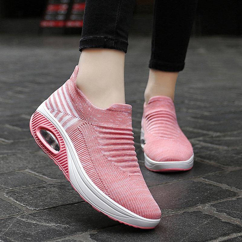 Platform Slip-on Rocking Shoes For Women - DANCING WITH SHOES