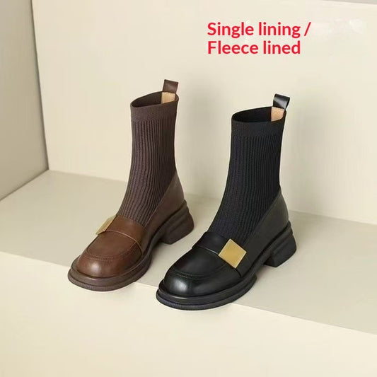 Chic Retro Ankle Boots