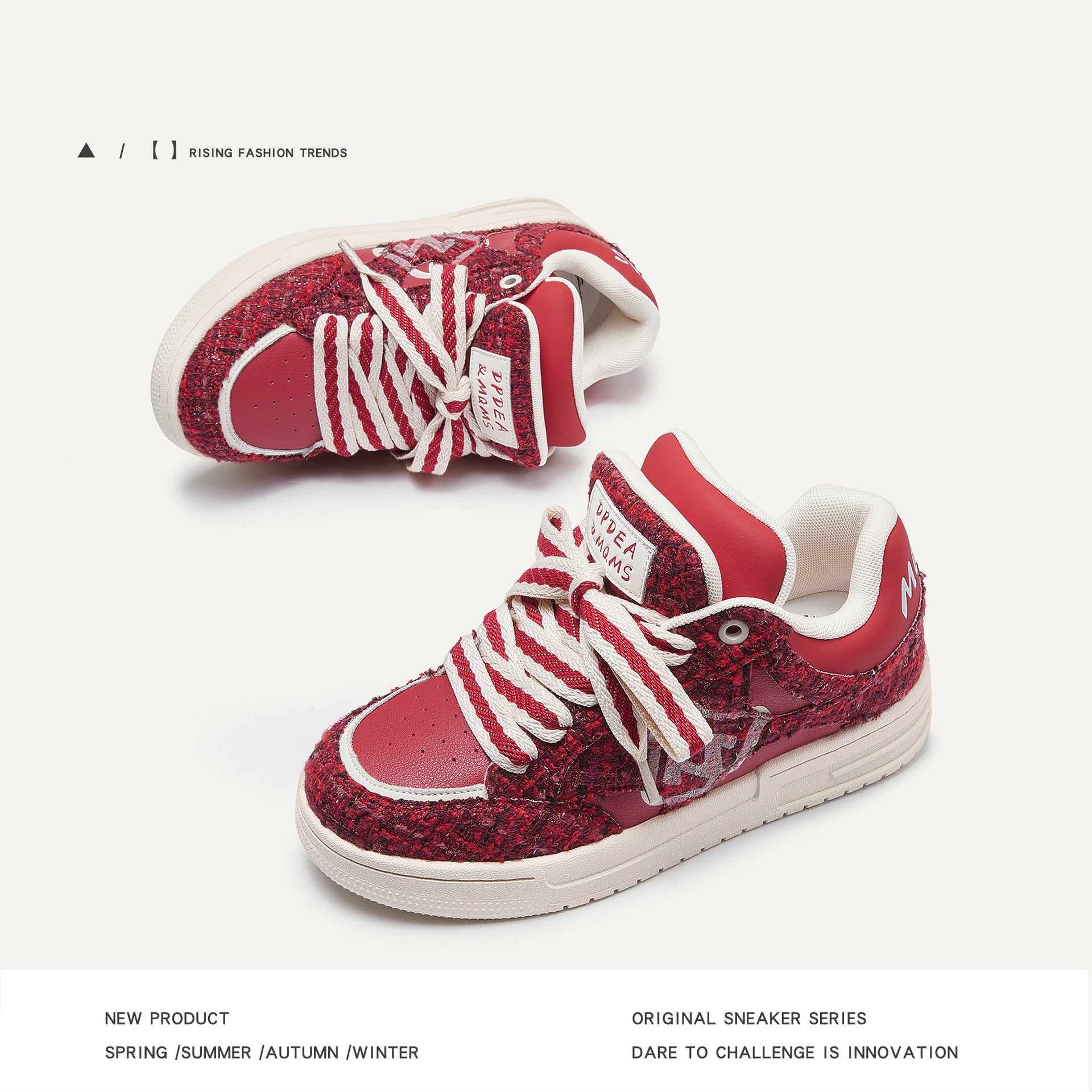 Women's Creative All-match Printed Flat Sneakers - DANCING WITH SHOES