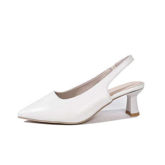 Pointed Toe Sandals Women's Mid Heel - DANCING WITH SHOES