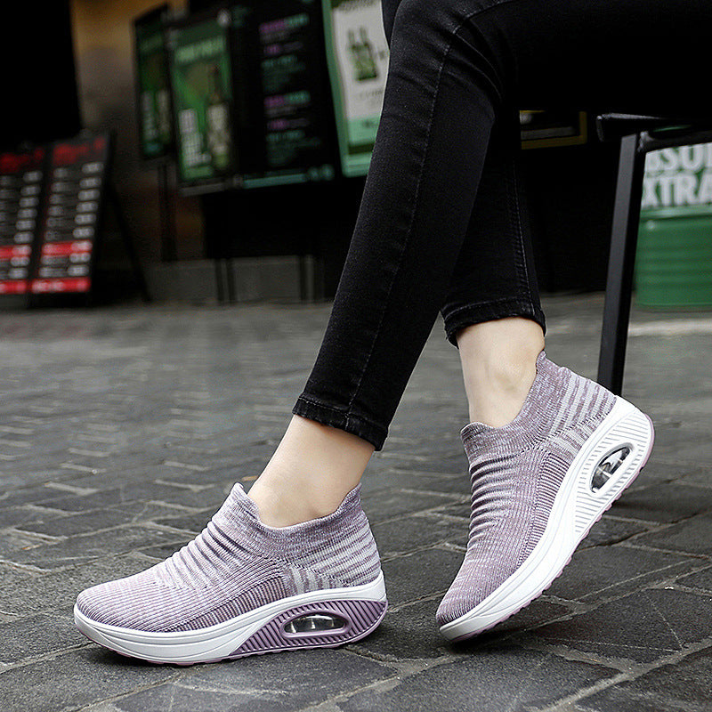Platform Slip-on Rocking Shoes For Women - DANCING WITH SHOES