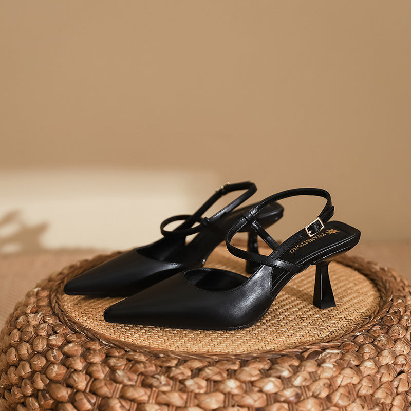 Spring Women's Sandals Women's Fashion Pointed High Heels - DANCING WITH SHOES