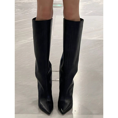 Chic Knight Wedge Boots